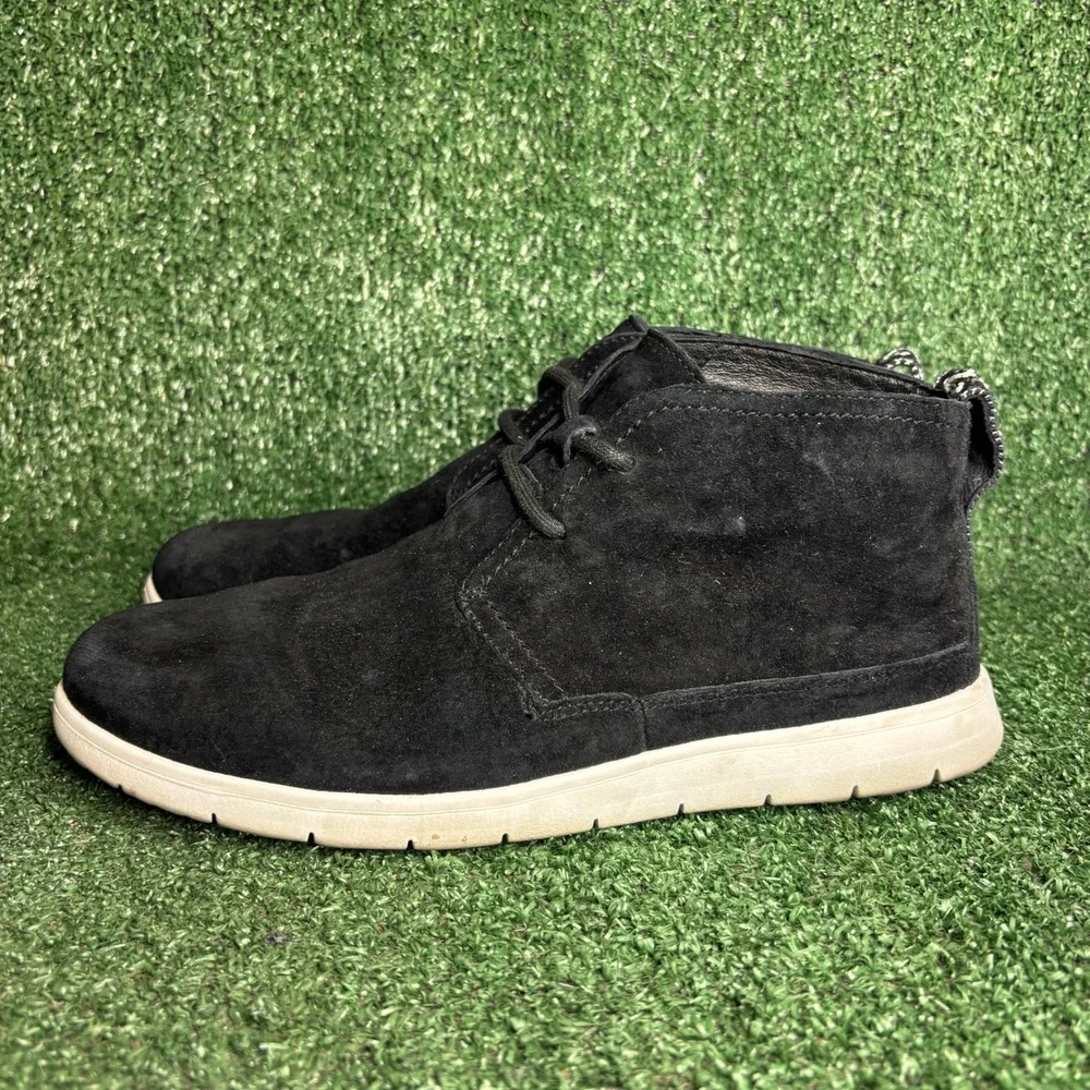 UGG Freamon Suede Treadlite Lace‎ Up Chukka Gorpcore Desert Boots Black Mens 8